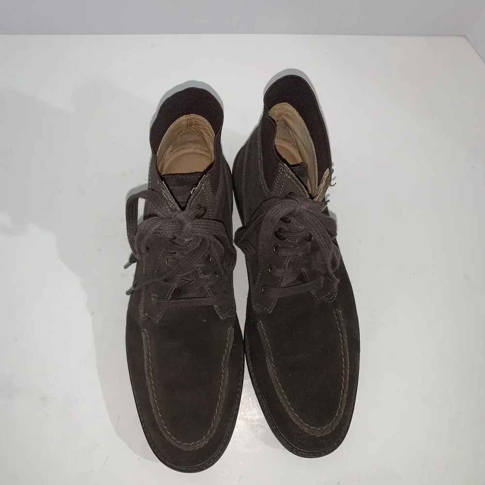 Tommy Bahama Lionelle Boots Mens Size 10 Brown Suede Combat Ankle Casual Lace Up